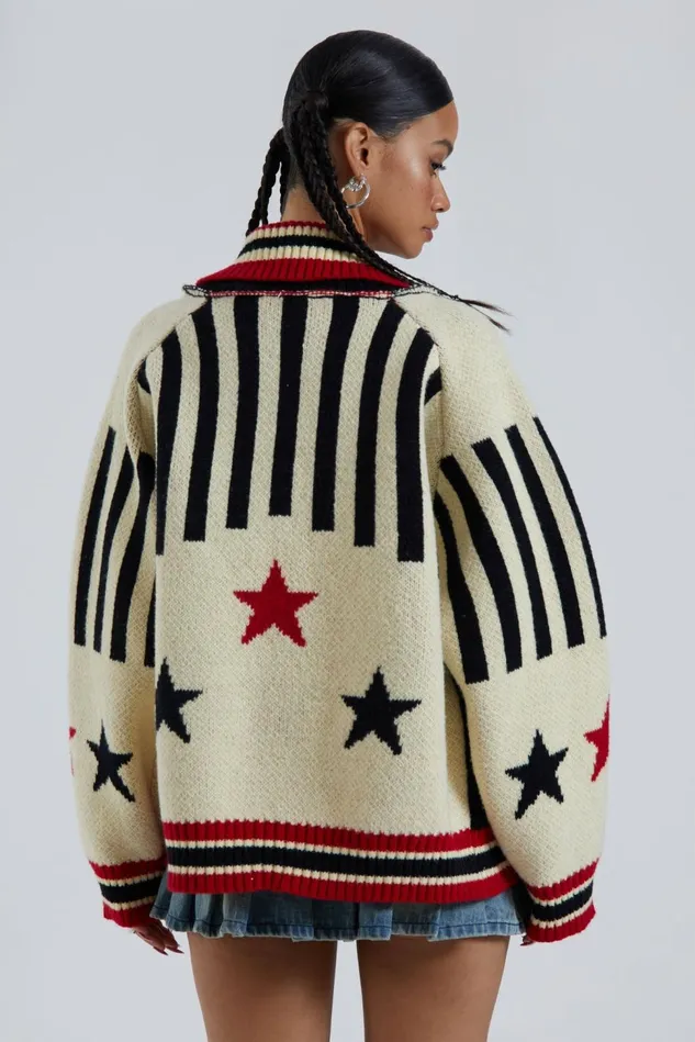 Outerwear Women Jaded London Shop Team 23 Knitted Zip Through