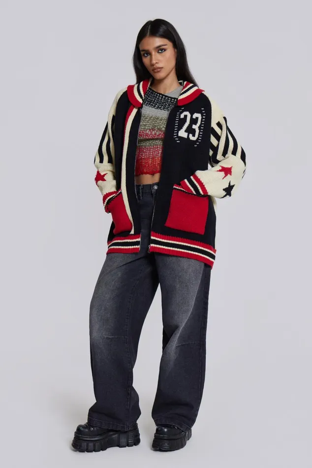 Outerwear Women Jaded London Shop Team 23 Knitted Zip Through