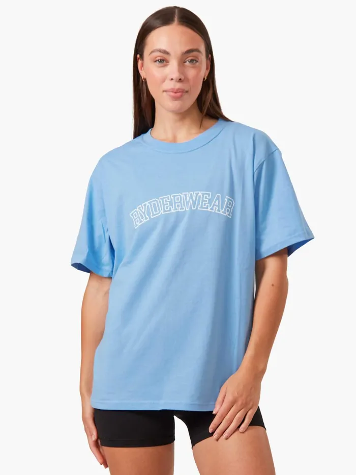 Oversized TShirt 8211 Sky Blue Women Ryderwear TShirts