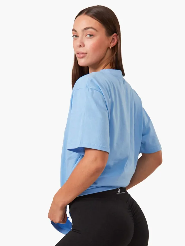 Oversized TShirt 8211 Sky Blue Women Ryderwear TShirts