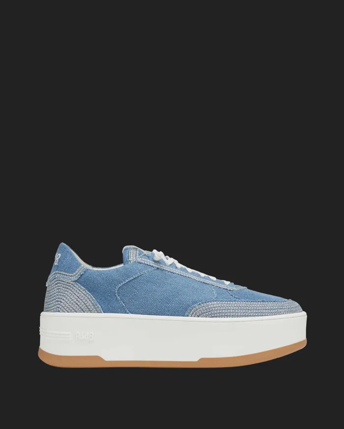 P448 Platforms Women Empire Denim Stitch Sneaker