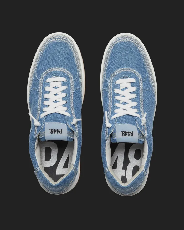 P448 Platforms Women Empire Denim Stitch Sneaker