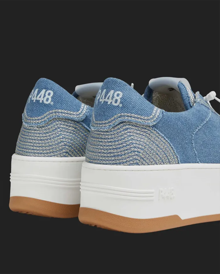 P448 Platforms Women Empire Denim Stitch Sneaker
