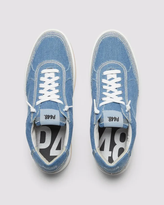 P448 Platforms Women Empire Denim Stitch Sneaker