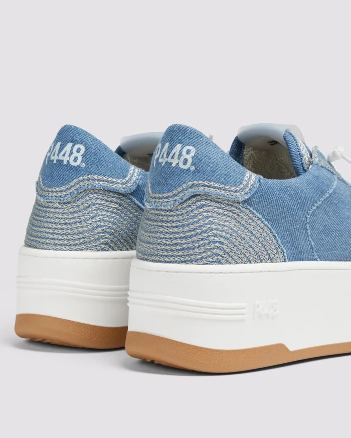 P448 Platforms Women Empire Denim Stitch Sneaker
