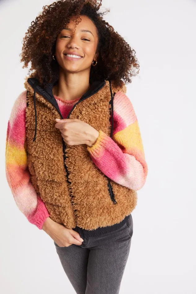 Padded Jacket Brown 8211 DULCIE WOODPARK Brown Women Banana Moon Jackets and Coats