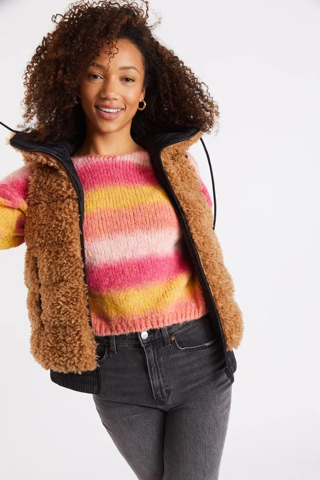 Padded Jacket Brown 8211 DULCIE WOODPARK Brown Women Banana Moon Jackets and Coats