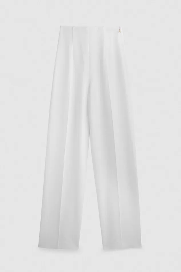 Palazzo Women Patrizia Pepe Viscose Palazzo Pants Bianco