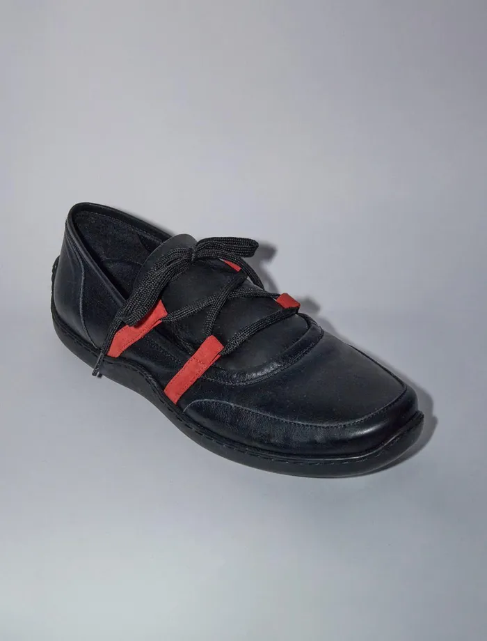 Paloma Wool 0005KMBlack Sportstyle Flat Ballerina With A Rubber Sole Women Shoes