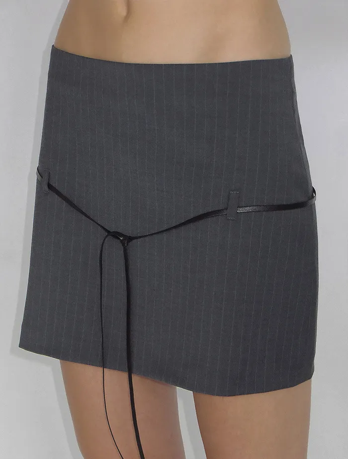 Paloma Wool ADAKIPinstripe Lowrise Mini Skirt With Midhip Lace Detail Women Bottoms Paloma Wool ADAKIPinstripe Lowrise Mini Skirt With Midhip Lace Detail Women Bottoms
