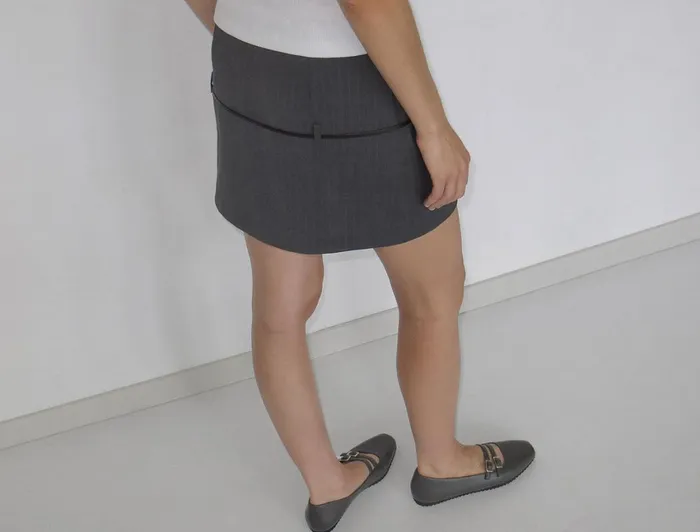 Paloma Wool ADAKIPinstripe Lowrise Mini Skirt With Midhip Lace Detail Women Bottoms