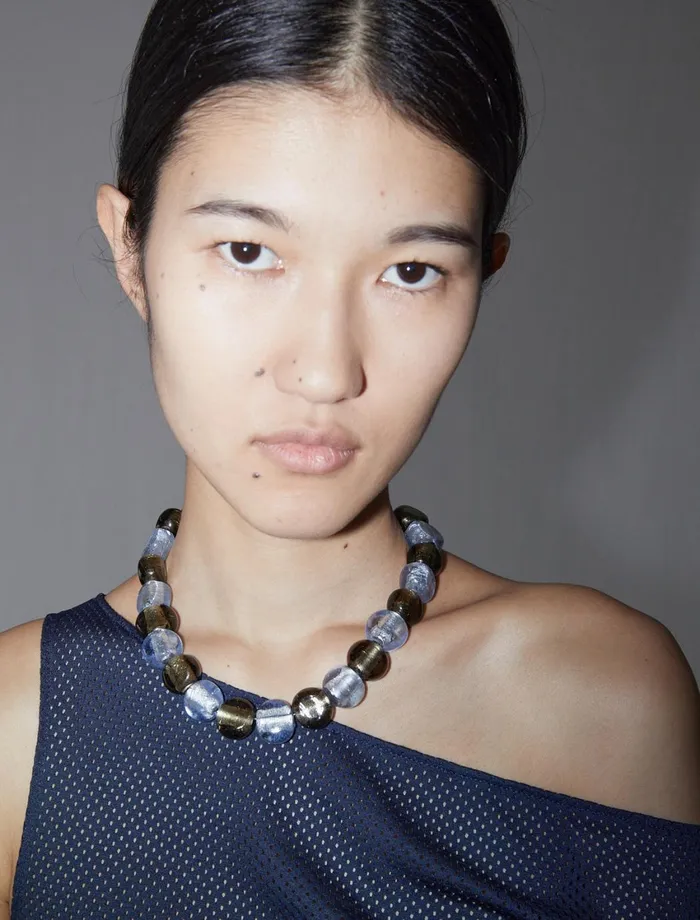 Paloma Wool ADRIENNEGlass Beaded Necklace With An Adjustable Chain Women Jewelry