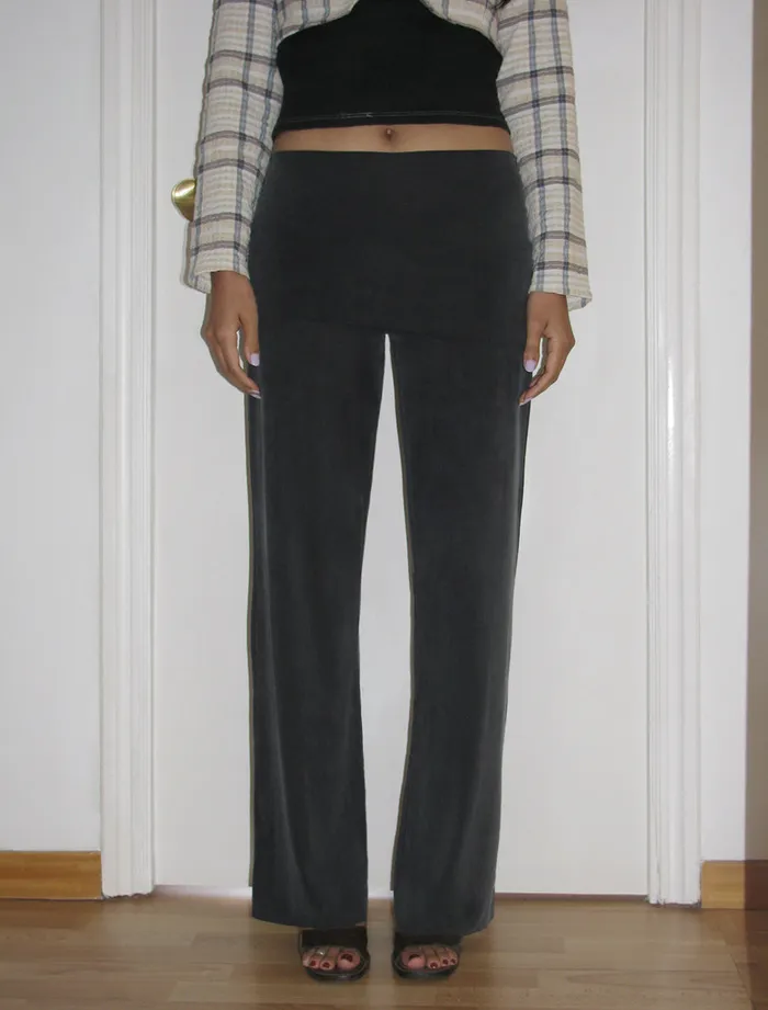 Paloma Wool ALEXIA Black Stitched Pants And Miniskirt Piece Women Bottoms