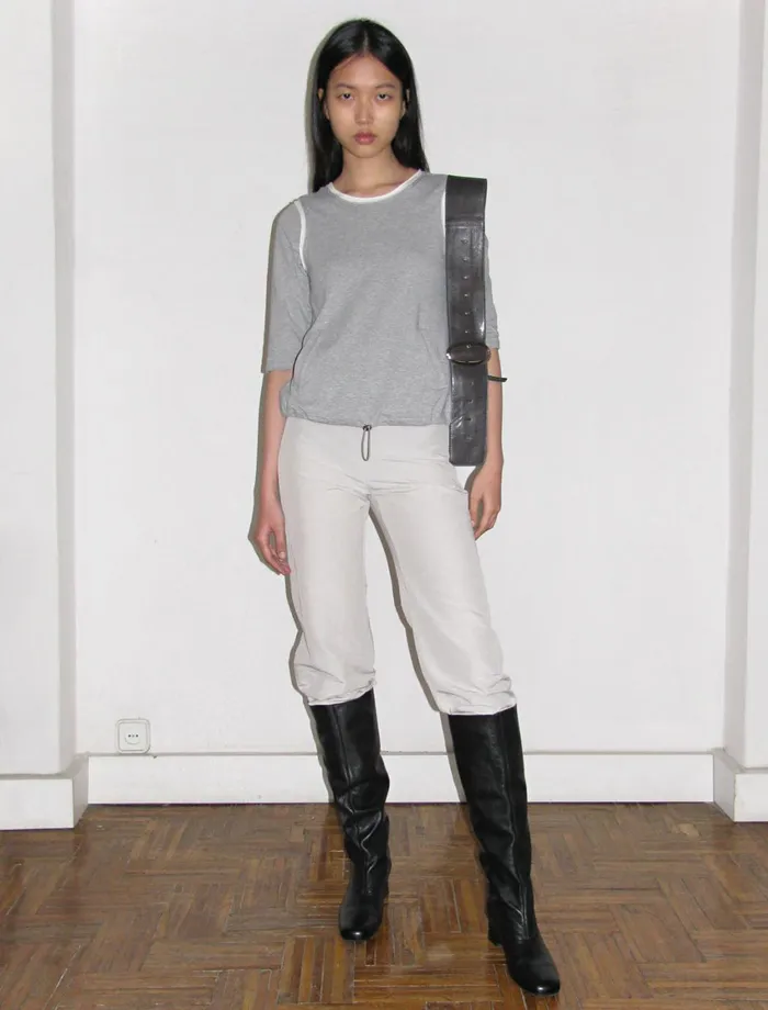 Paloma Wool ANGELA34 Sleeve Top With A Doublelayer Effect And Drawstring At The Hem Women Tops