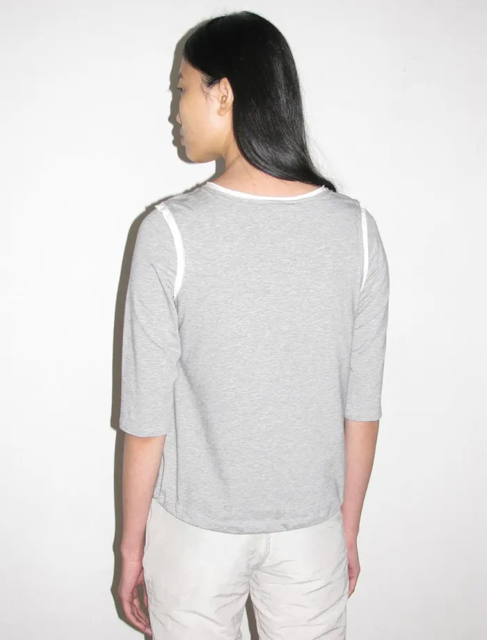 Paloma Wool ANGELA34 Sleeve Top With A Doublelayer Effect And Drawstring At The Hem Women Tops