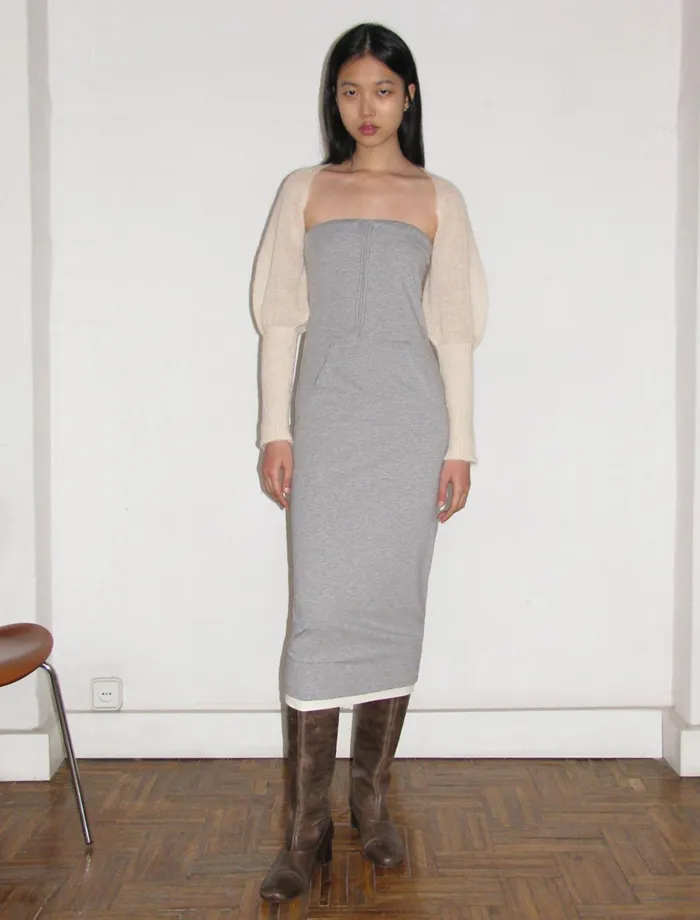 Paloma Wool ANSTICE Bandeaustyle Dress With A Doublelayer Effect Women Dresses