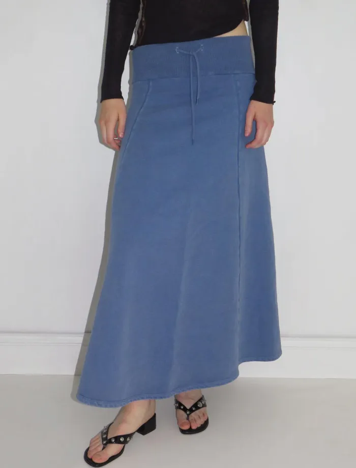 Paloma Wool ARYALong Fleece Skirt With A Wide Waistband And Adjustable Drawstring Women Bottoms