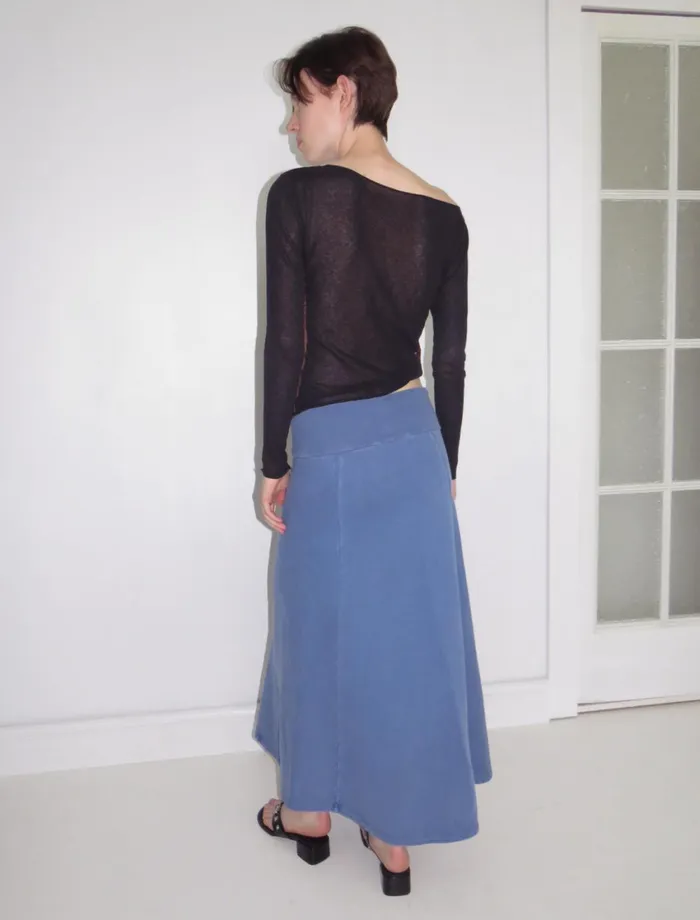 Paloma Wool ARYALong Fleece Skirt With A Wide Waistband And Adjustable Drawstring Women Bottoms