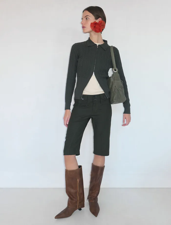 Paloma Wool BOURGEOISLowwaisted Capri Pants With Front Pockets Women Bottoms