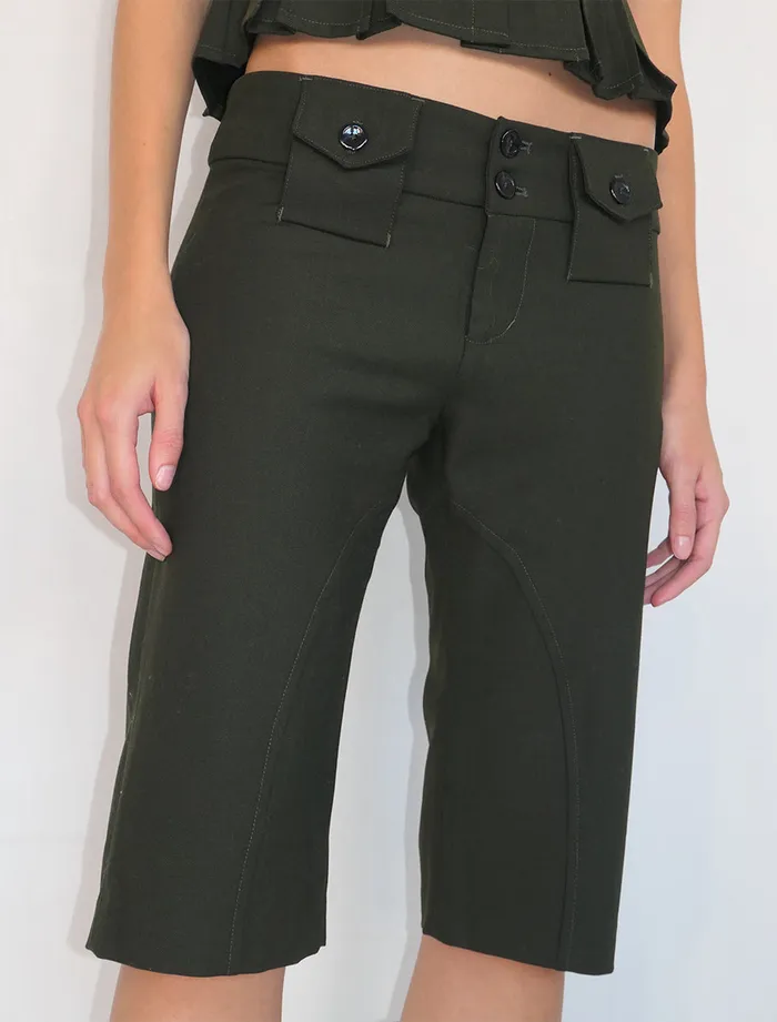 Paloma Wool BOURGEOISLowwaisted Capri Pants With Front Pockets Women Bottoms
