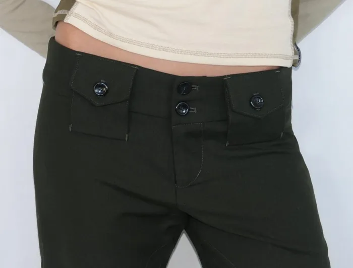 Paloma Wool BOURGEOISLowwaisted Capri Pants With Front Pockets Women Bottoms