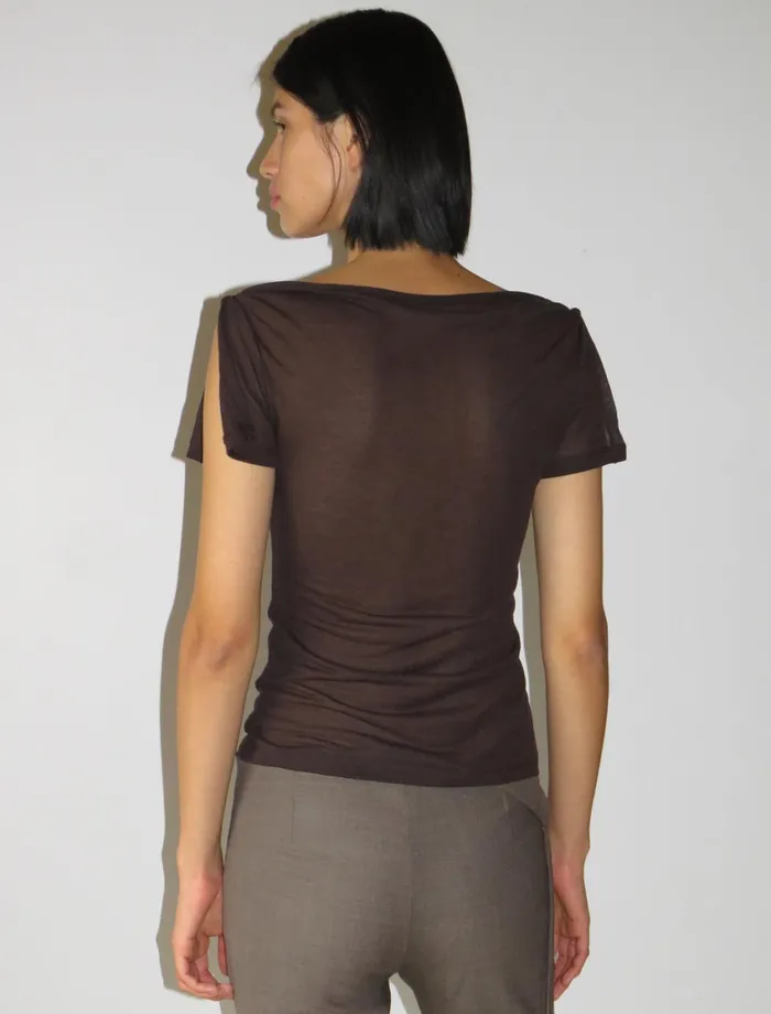 Paloma Wool BRUSIDelicate Slightly Sheer Top With Open Sleeves Women Tops