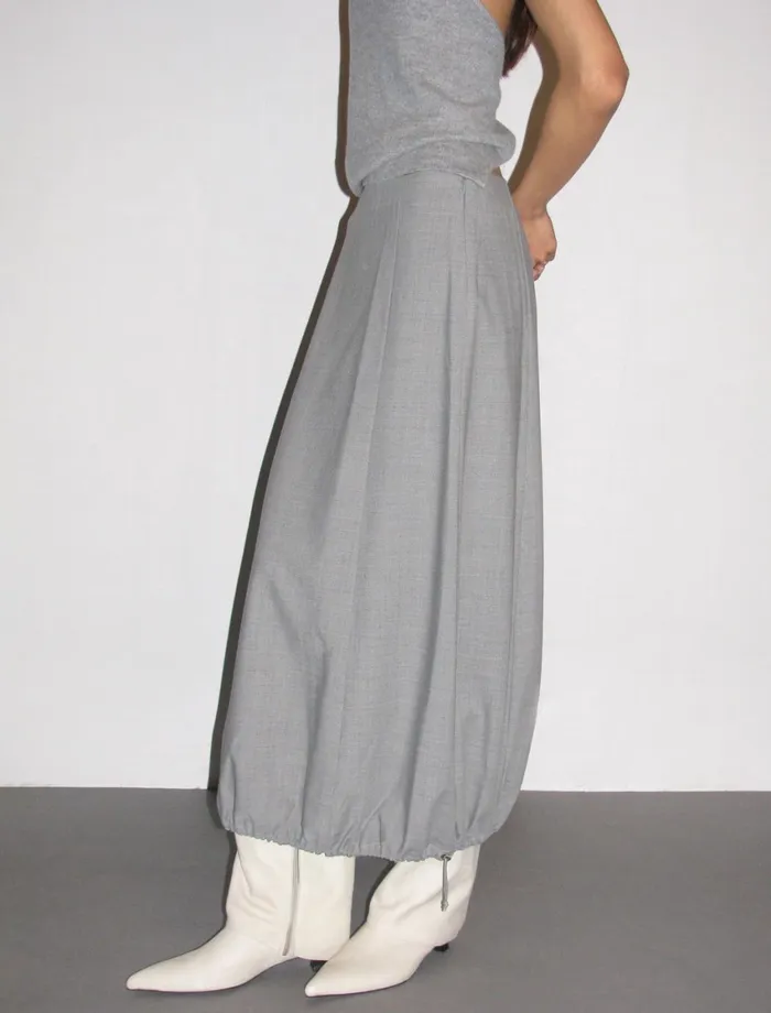 Paloma Wool CECILLow Waist Suit Skirt With A Puffed Shape At The Bottom Women Bottoms