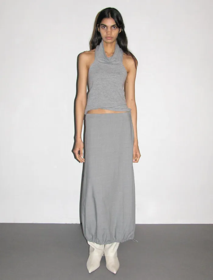 Paloma Wool CECILLow Waist Suit Skirt With A Puffed Shape At The Bottom Women Bottoms