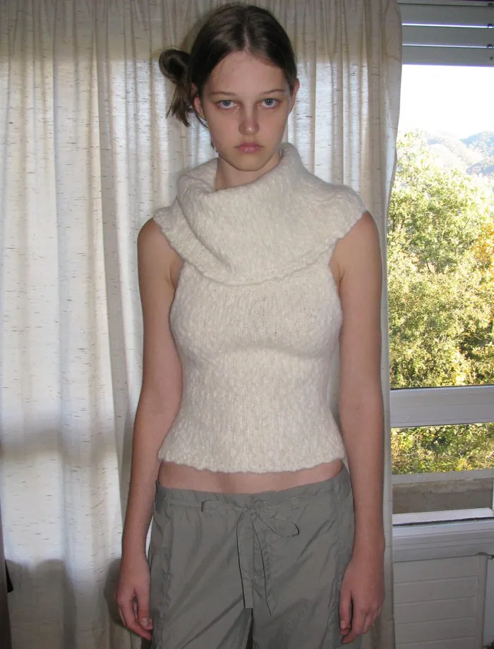 Paloma Wool GroenlandiaEcru Multiposition Knitted Top With Open Back Women Tops