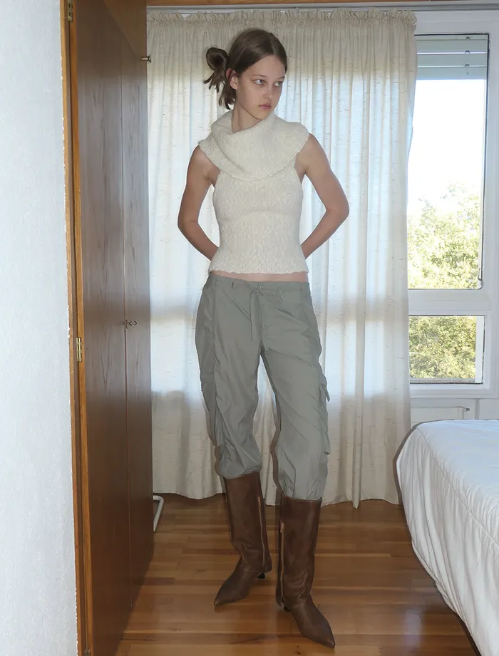 Paloma Wool GroenlandiaEcru Multiposition Knitted Top With Open Back Women Tops