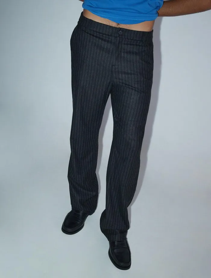 Paloma Wool HINA BTailored Style Woolen Men039s Striped Pants Women Bottoms