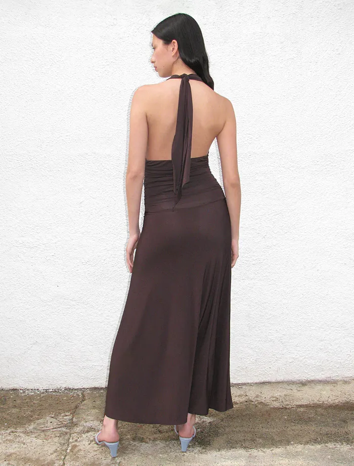 Paloma Wool JAYSlightly Sheer Draped Dress With Side Gathers Women Dresses