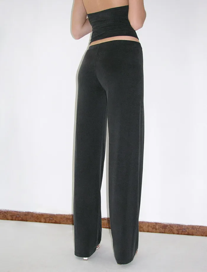Paloma Wool JULIOBlack Reedition Of 039Junio039 Cupro Pants With A Mid Raise Waist Women Bottoms