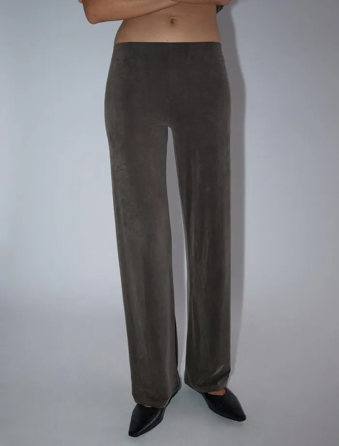 Paloma Wool JULIOBrown Reedition Of 039Junio039 Cupro Pants With A Mid Raise Waist Women Bottoms Paloma Wool JULIOBrown Reedition Of 039Junio039 Cupro Pants With A Mid Raise Waist Women Bottoms