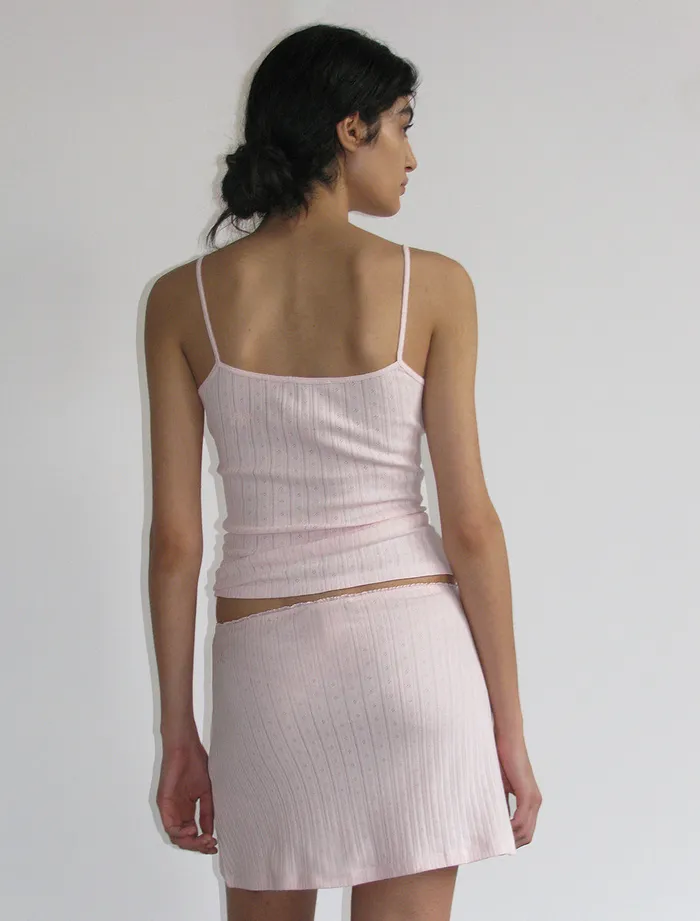 Paloma Wool KAMASHIStrappy Top With Tiny Bows On Straps And PW Embroidery Women Tops