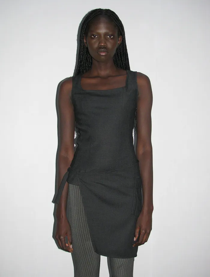 Paloma Wool KEMTOFitted Top With Removable Lateral Skirt And Pocket Women Tops Paloma Wool KEMTOFitted Top With Removable Lateral Skirt And Pocket Women Tops