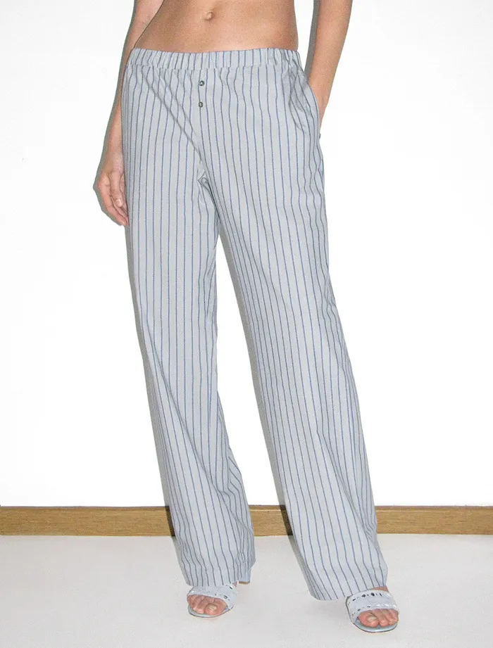 Paloma Wool KIMOTORelaxed Striped Cotton Pants With A Waistband Women Bottoms Paloma Wool KIMOTORelaxed Striped Cotton Pants With A Waistband Women Bottoms