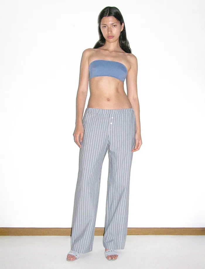 Paloma Wool KIMOTORelaxed Striped Cotton Pants With A Waistband Women Bottoms