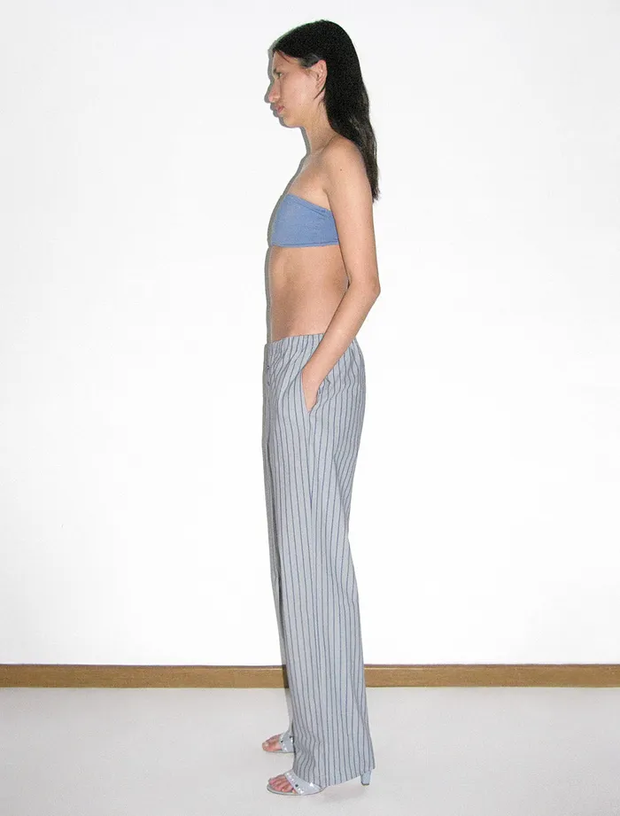 Paloma Wool KIMOTORelaxed Striped Cotton Pants With A Waistband Women Bottoms