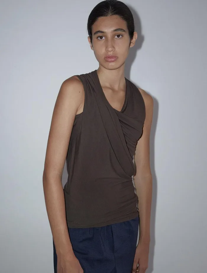 Paloma Wool LAOCOONTESleeveless Top With Draped Neckline Women Tops