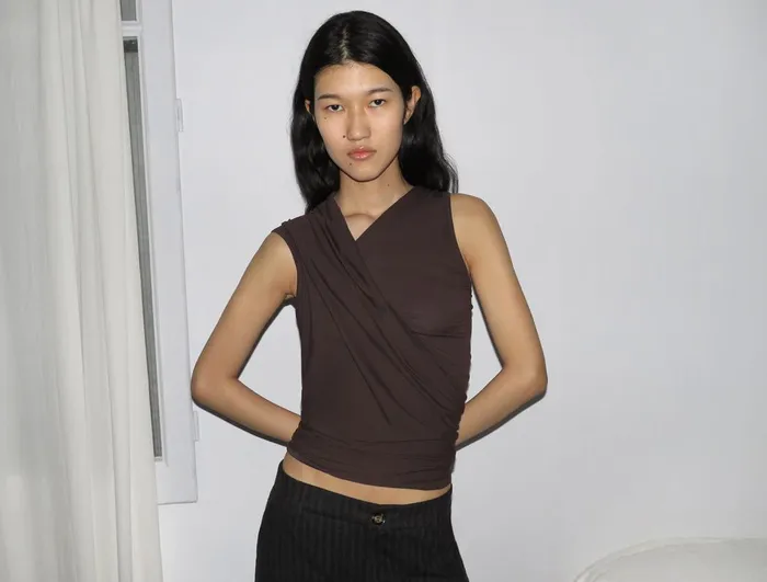 Paloma Wool LAOCOONTESleeveless Top With Draped Neckline Women Tops