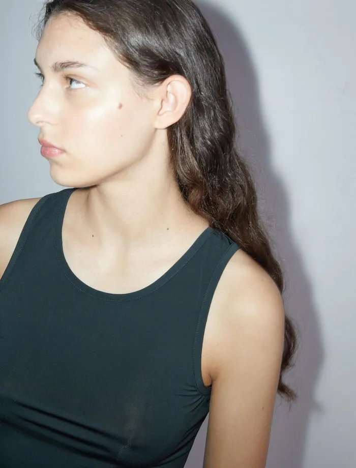 Paloma Wool MESTRacerback Top With A Peplum Piece That Ties With A Cotton Ribbon At The Waist Women Tops