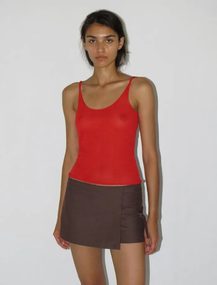 Paloma Wool MINI ARCHIVEMidrise Shorts With Overlapping Fixed Mini Skirt Women Bottoms