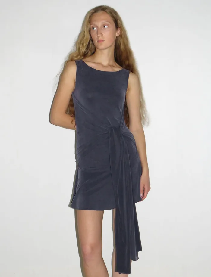 Paloma Wool MYLAMini Cupro Dress With Multiposition Wraparound Waist Straps Women Dresses
