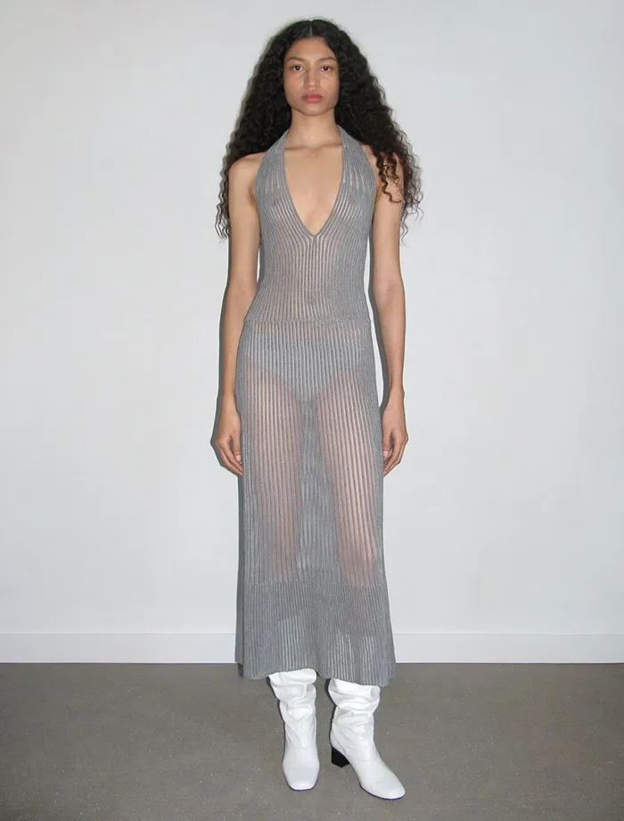 Paloma Wool PATRICIAHalter Knitted Woolen Dress With A Blend Of Yarns And Open Stitch Women Dresses Paloma Wool PATRICIAHalter Knitted Woolen Dress With A Blend Of Yarns And Open Stitch Women Dresses