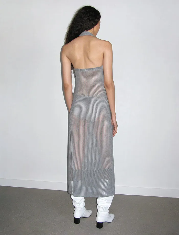 Paloma Wool PATRICIAHalter Knitted Woolen Dress With A Blend Of Yarns And Open Stitch Women Dresses