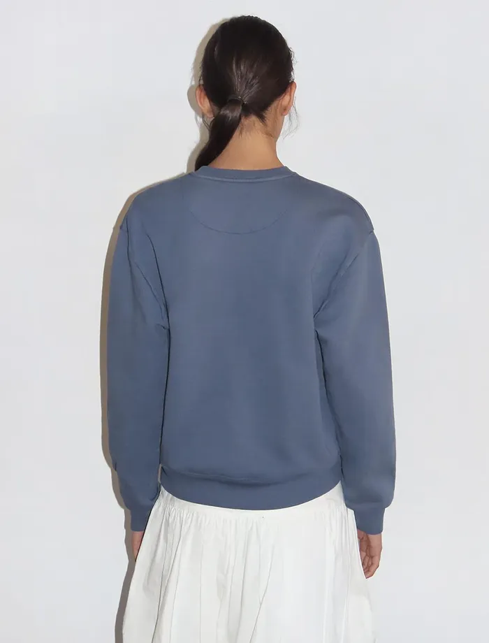 Paloma Wool PWOOLWashed Effect Oversize Sweatshirt With 0391kiss039 Frontal Detail Women Tops