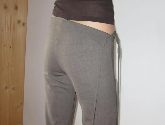 Paloma Wool SANDALLow Waist Pants With Fold Waistband Piece Women Bottoms