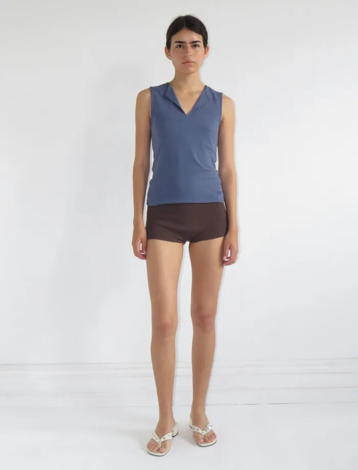 Paloma Wool SANURAFitted Sleeveless Top With An Open Vneck Women Tops