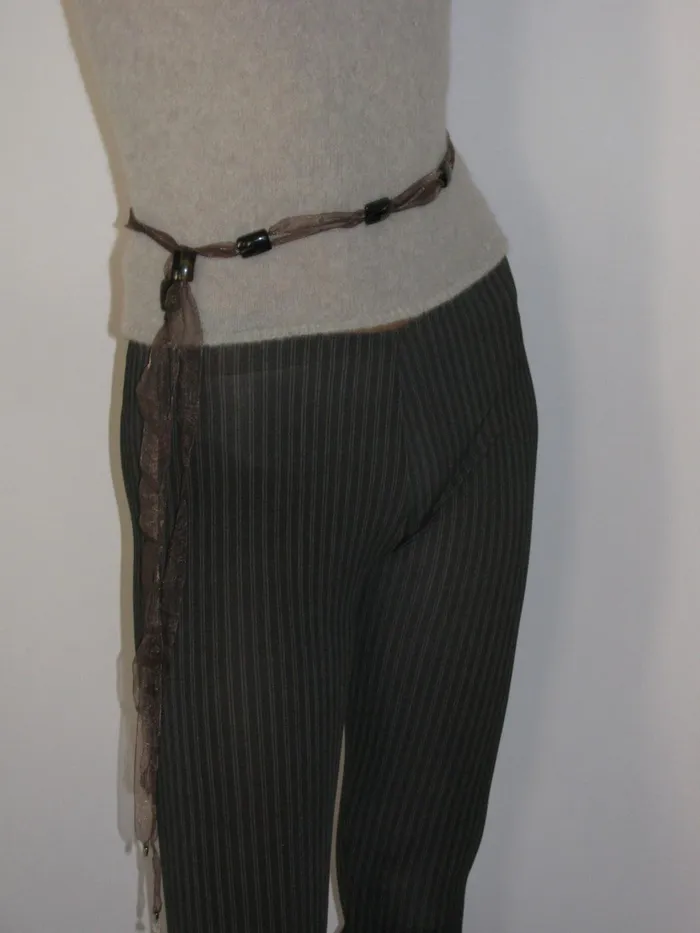 Paloma Wool SEVIGNEBrown Organza And Stone Belt Women Belts